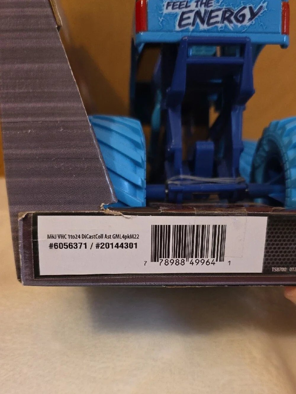 Monster Jam-Blue Thunder- Monster Truck Toy - Blue (4 Years And Up)
